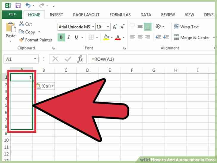 Image intitulée Ajouter numérotation automatique dans Excel à l